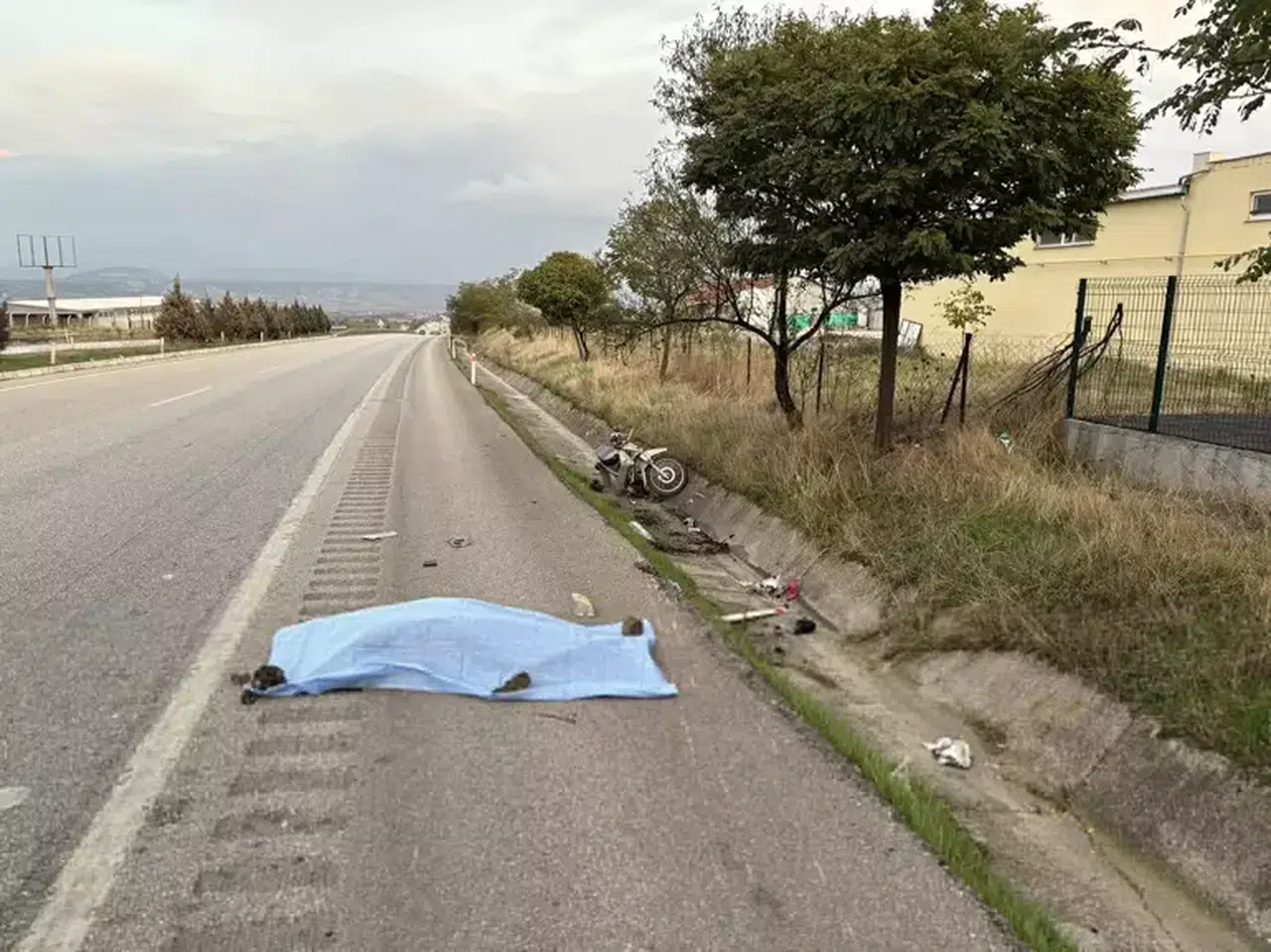 Kula'da Motosiklet Kazasında Sürücü Hayatını Kaybetti