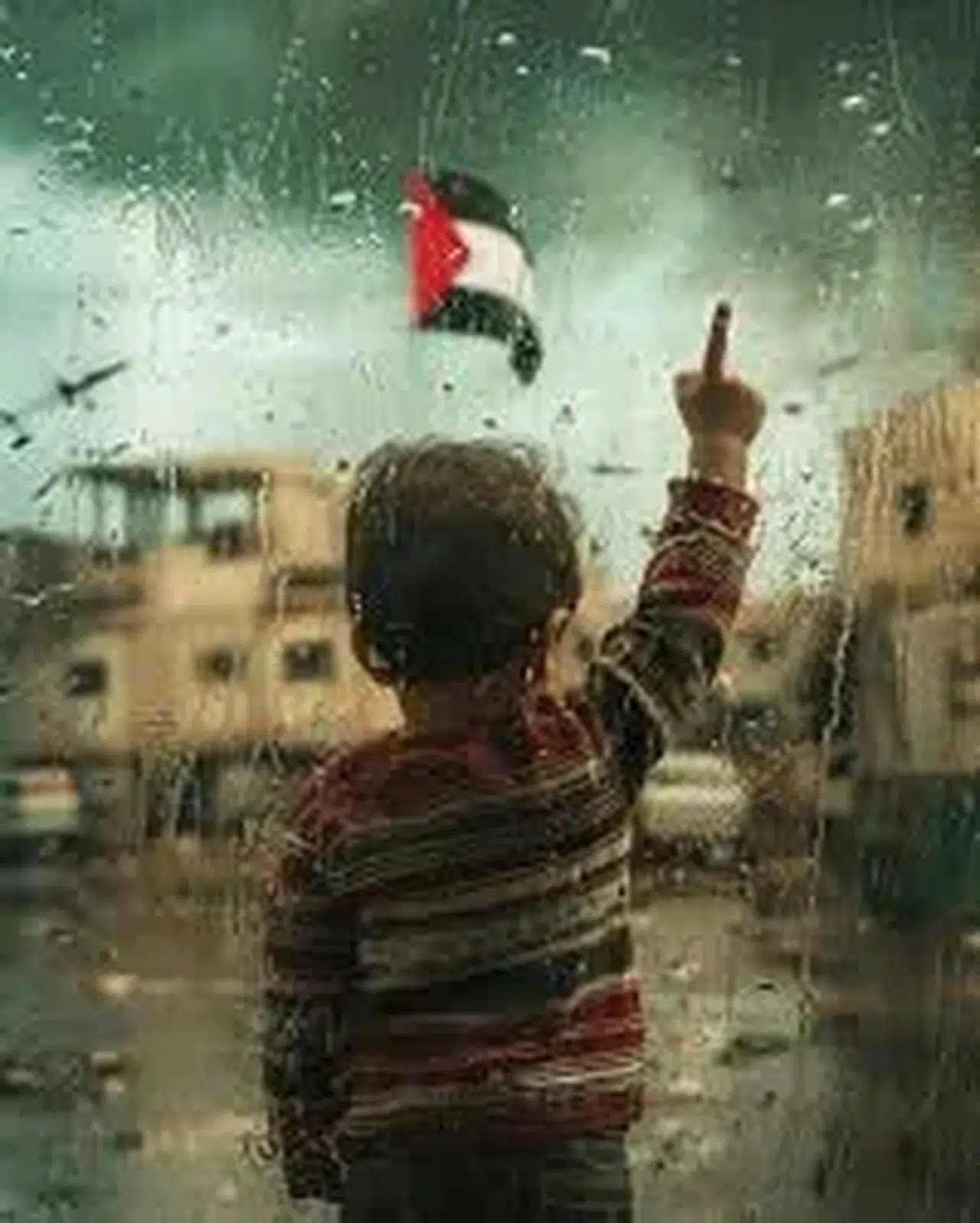Ateşkes haberiyle uyanan Filistinli çocuk gözyaşlarına hakim olamadı