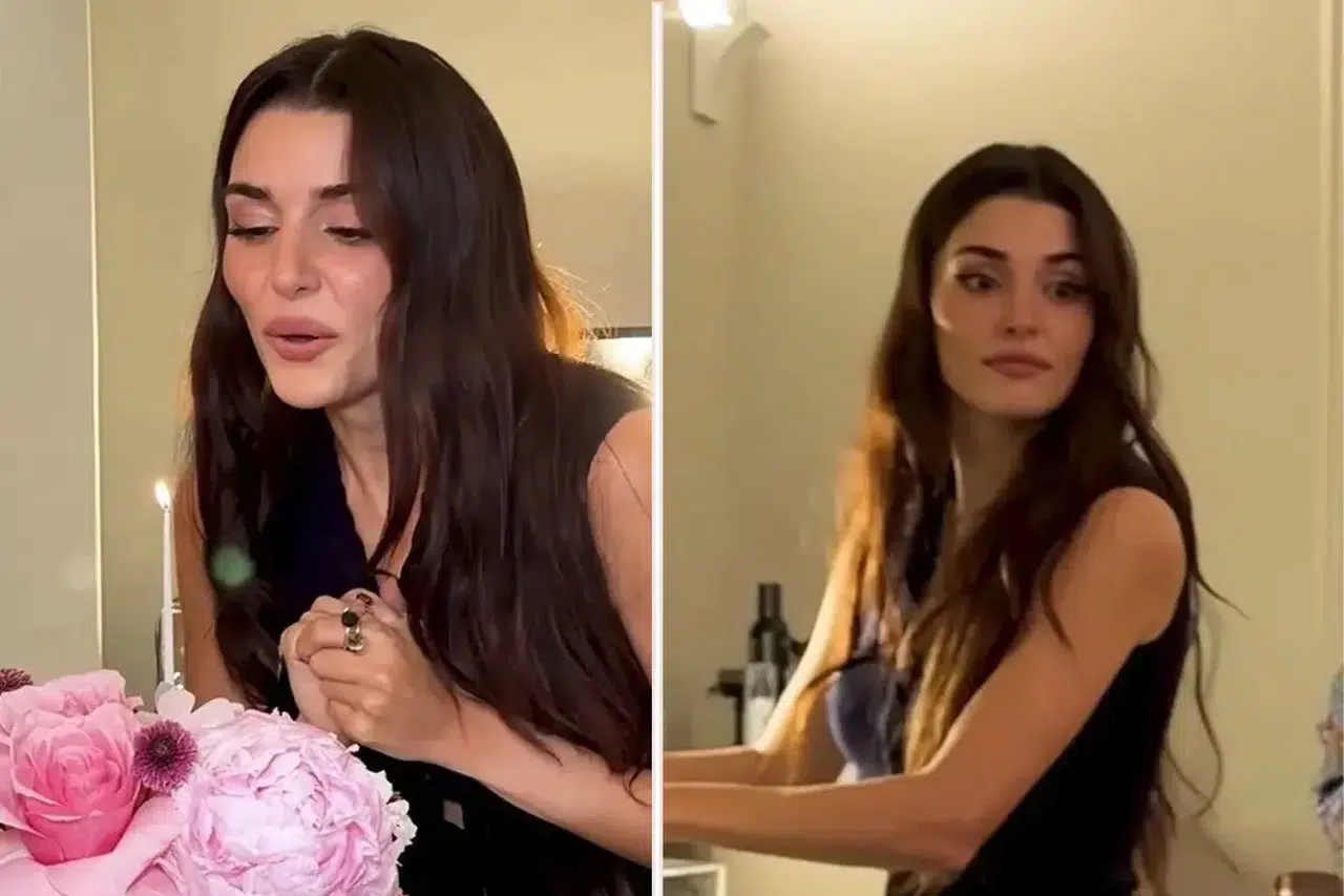 Hande Erçel, Doğum Gününü Set Ekibiyle Sürpriz Partiyle Kutladı!