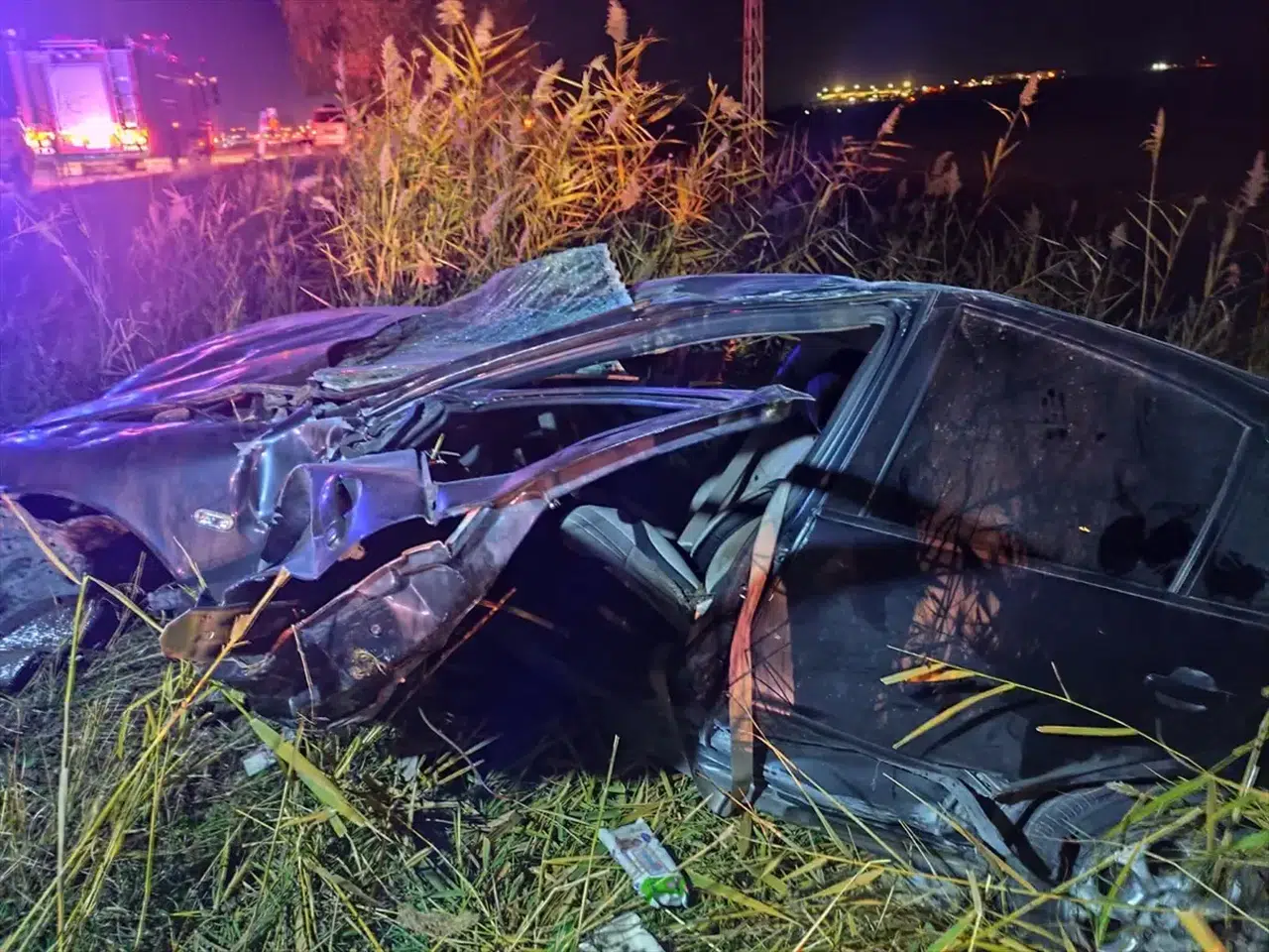 Sungurlu’da Feci Trafik Kazası: Araç Devrenerek Yolda Kaldı