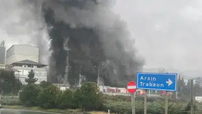 Arsin'de Fındık Fabrikasında Yangın: Ekipler Seferber Oldu