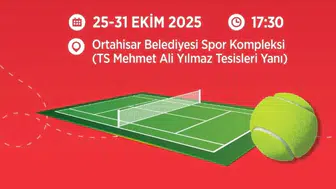 Ortahisar'da Cumhuriyet Bayramı İçin Tenis Turnuvası Düzenleniyor
