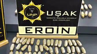 Uşak'ta Narkotik Operasyonu: 1.1 Kg Eroinle İki Şahıs Tutuklandı