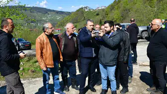 Trabzon'da Şiddetli Yağışlar Sonucu Heyelan Meydana Geldi