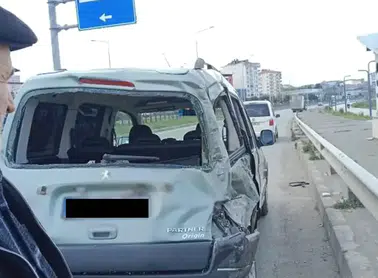 Arsin'de Meydana Gelen Trafik Kazasında Şans Eseri Yaralanma Olmadı