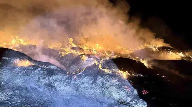 Afyonkarahisar’da Yangın: Eber Gölü Kamış Depoları Kül Oldu