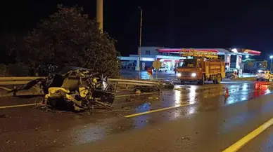 Afyonkarahisar'da trafik kazası: 1 ölü, 1 ağır yaralı!