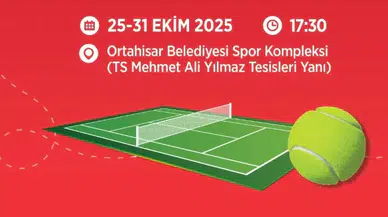 Ortahisar'da Cumhuriyet Bayramı İçin Tenis Turnuvası Düzenleniyor