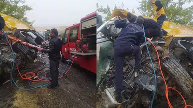 Kahta'da İki Kamyonun Çarpışması Sonucu Bir Kişi Hayatını Kaybetti