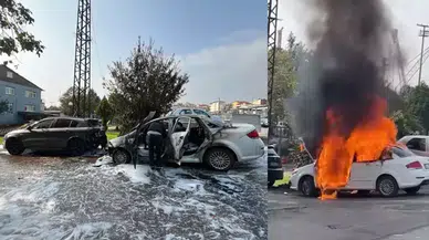 İzmit'te Otomobil Yangını İki Araçta Ciddi Hasara Yol Açtı