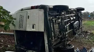 Salihli'de Yağışlı Yolda Kamyonet Devrildi, Sürücü Hayatını Kaybetti