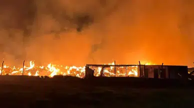 Menemen'de Çöp Depolama Alanında Yangın: Ekipler Hızla Müdahale Etti