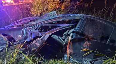 Sungurlu’da Feci Trafik Kazası: Araç Devrenerek Yolda Kaldı