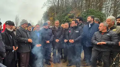 Yomra'da Maden Ocağına Karşı Mahalle Halkından Direniş Nöbeti