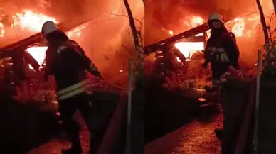 Sürmene'de Odunluk Yangını Kontrol Altına Alındı, Maddi Zarar Büyük