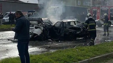 Samsun'da Peş Peşe Çarpışan 5 Araçlı Zincirleme Trafik Kazası!