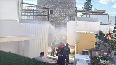 Bodrum'da Geri Dönüşüm Deposundaki Yangın Kontrol Altına Alındı