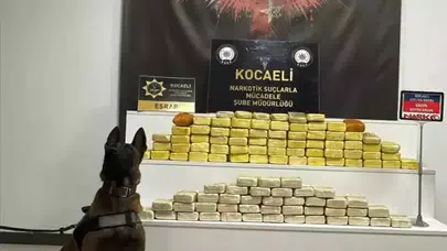 Kocaeli'de Operasyonda 45 Kilo Eroin ve 1 Kilo Esrar Ele Geçirildi