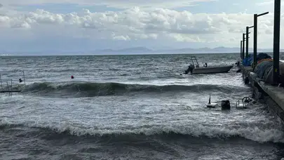 Edremit'te Lodos Fırtınası, Denizcileri ve Yerel Halkı Etkiledi