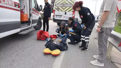 İnegöl'de Servis Minibüsü Yaşlı Adama Çarptı: Ağır Yaralı