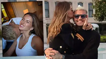 Icardi ve China Suarez'tan sosyal medyada romantik paylaşımlar!