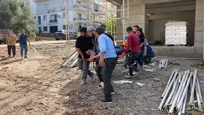 Fethiye'de inşaat işçisi asansör boşluğuna düşerek ağır yaralandı