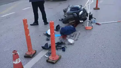 Samsun'da Korkunç Kaza: Ambulans, Motosiklete Çarpıp Kaçtı