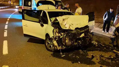 Bilecik'te Korkutan Trafik Kazası: İki Kişi Yaralandı