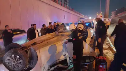 Şanlıurfa'da Baba ve İki Çocuğu Trafik Kazasında Yaralandı