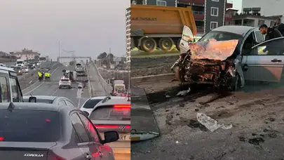 Hatay'da Otomobil ile Minibüsün Çarpıştığı Kazada 11 Kişi Yaralandı