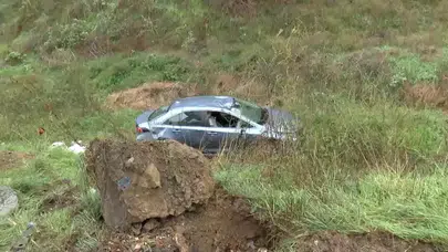 Beşiktaş'ta Yağmur Nedeniyle Kayganlaşan Yolda Kaza: Sürücü Yaralı