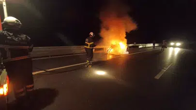 Niksar'da Motosiklet Yangını İtfaiye Tarafından Söndürüldü