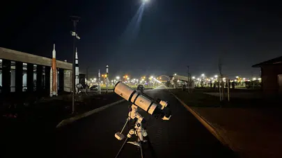 Trabzon'da Gençler İçin Soğuk Ay Gözlemi Etkinliği Gerçekleştirildi