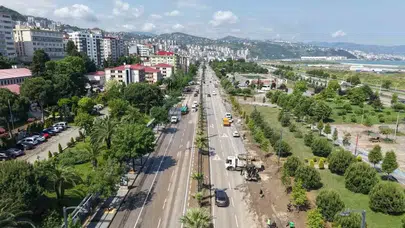 Trabzon'da Yol Çalışmaları ve Heyelanlar Trafiği Zorlaştırıyor