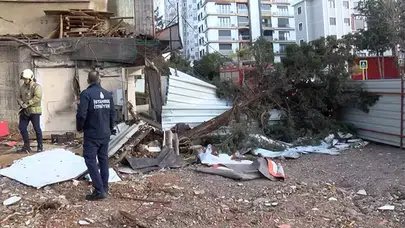Maltepe'de Devrilen Çam Ağacı Park Halindeki Araca İsabet Etti