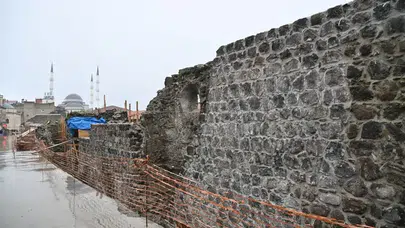 Trabzon'da Tarihi Sur Duvarı Restorasyonu Tamamlanıyor