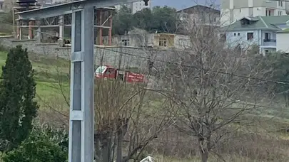 Akçaabat'ta Çayır Yangını, İtfaiye Ekipleri Yoğun Çaba Sarf Ediyor