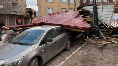 Ordu'da Şiddetli Rüzgar, Evler ve Elektrik Hatlarına Zarar Verdi