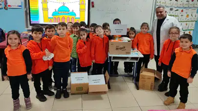 Mareşal Fevzi Çakmak İlkokulu'ndan Ramazan'da Yardımlaşma Örneği
