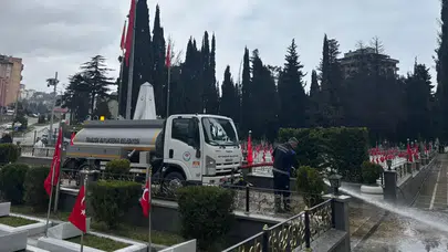 Trabzon'da Ramazan Bayramı İçin Kapsamlı Temizlik Çalışması