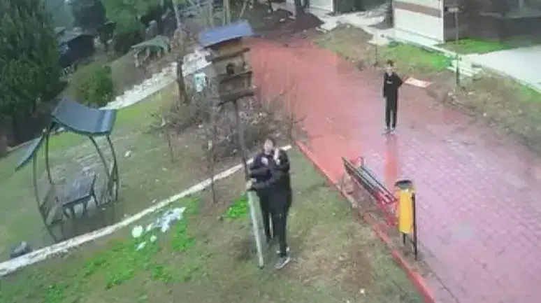 Adana'da Küçükler Dinozor Park'ta Kuş Yuva Yıkarak Doğaya Zarar Verdi!