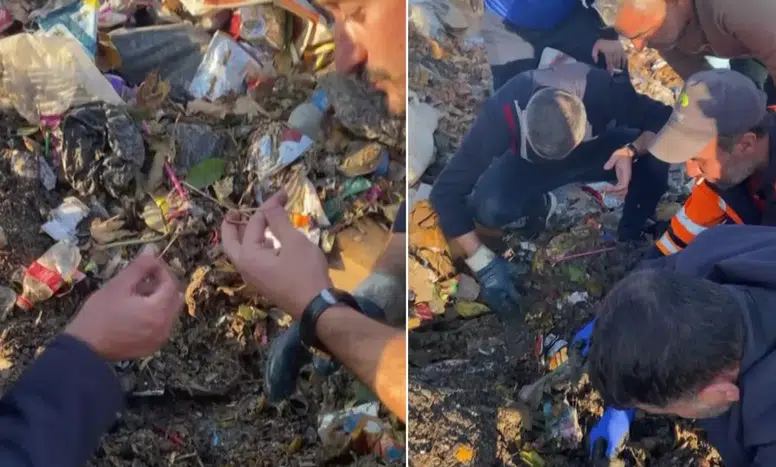 Gaziantep'te Temizlik Ekipleri Kaybolan Altın Bilezikleri Buldu!