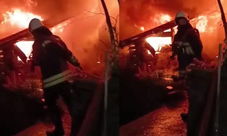 Sürmene'de Odunluk Yangını Kontrol Altına Alındı, Maddi Zarar Büyük