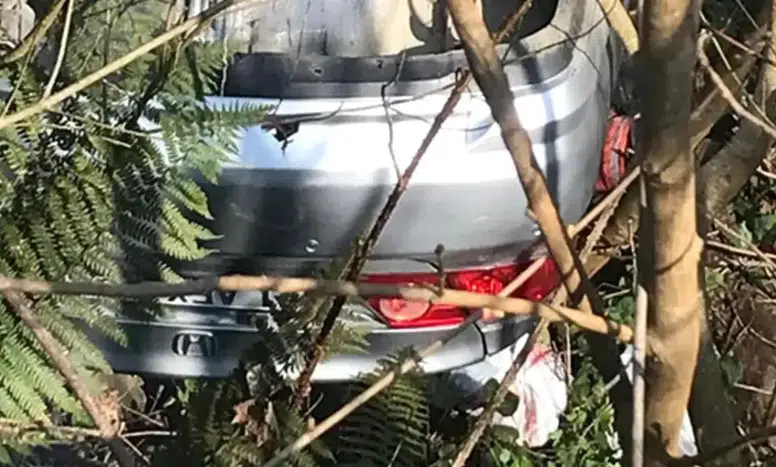 Beşikdüzü'nde Uçuruma Yuvarlanan Aracın Kazasında 2 Yaralı