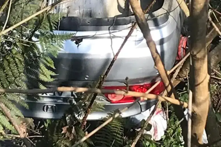 Beşikdüzü'nde Uçuruma Yuvarlanan Aracın Kazasında 2 Yaralı